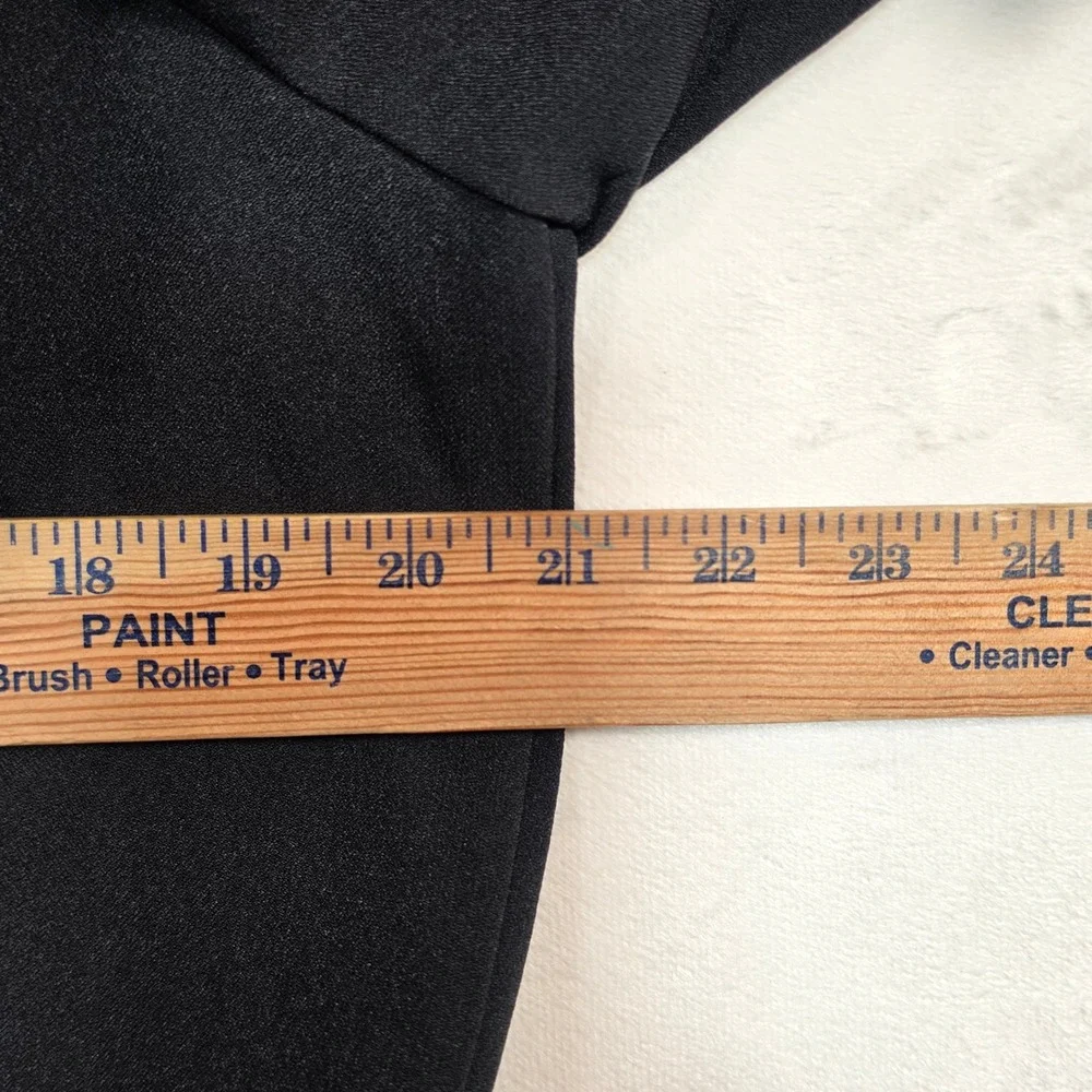Studio One Bolero Shrug Womens 14 Black‎ Red Colorblock Minimalist Cardigan